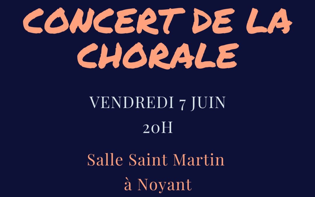 Concert de la Chorale du collège – Vendredi 7 juin – 20h00