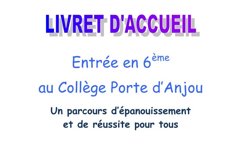 Livret d’Accueil 6e