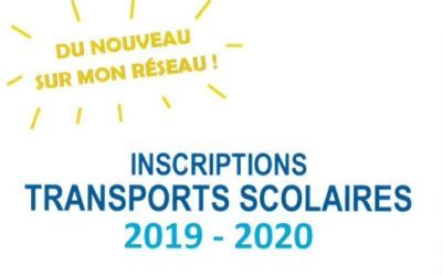 Inscriptions TRANSPORTS SCOLAIRES 2019-2020