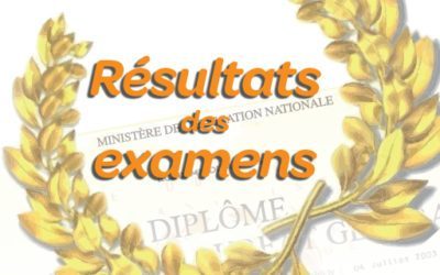 Résultats d’examen session 2020