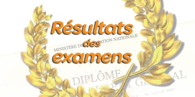 Résultats d’examen session 2020