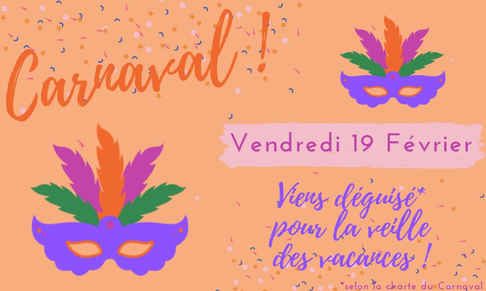 Journée Carnaval – Vendredi 19 février